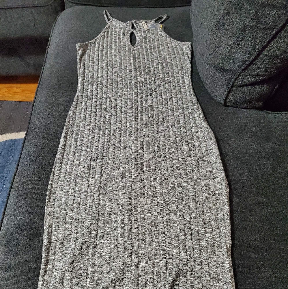 Gray skinny dress